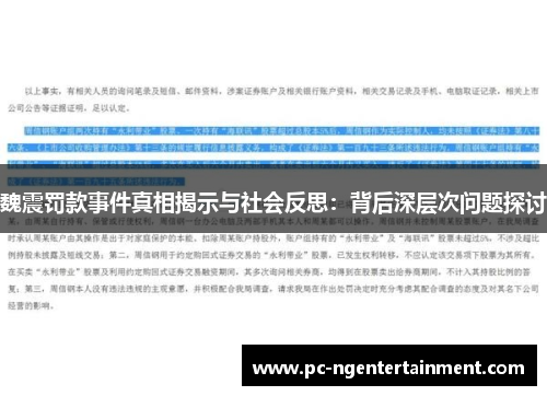 魏震罚款事件真相揭示与社会反思：背后深层次问题探讨